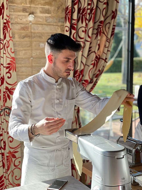 experts making fresh pasta