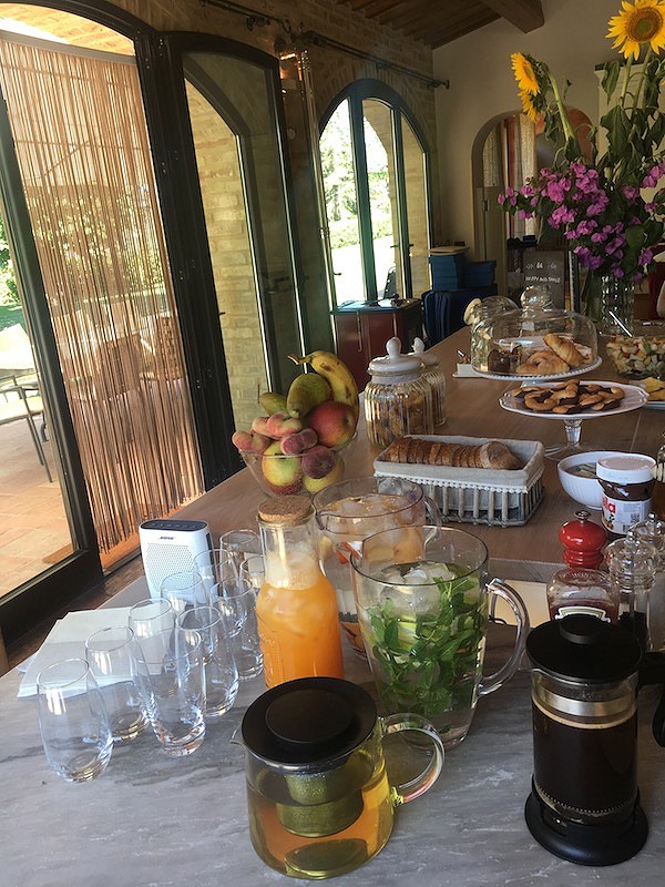 Breakfast at Villa Prati